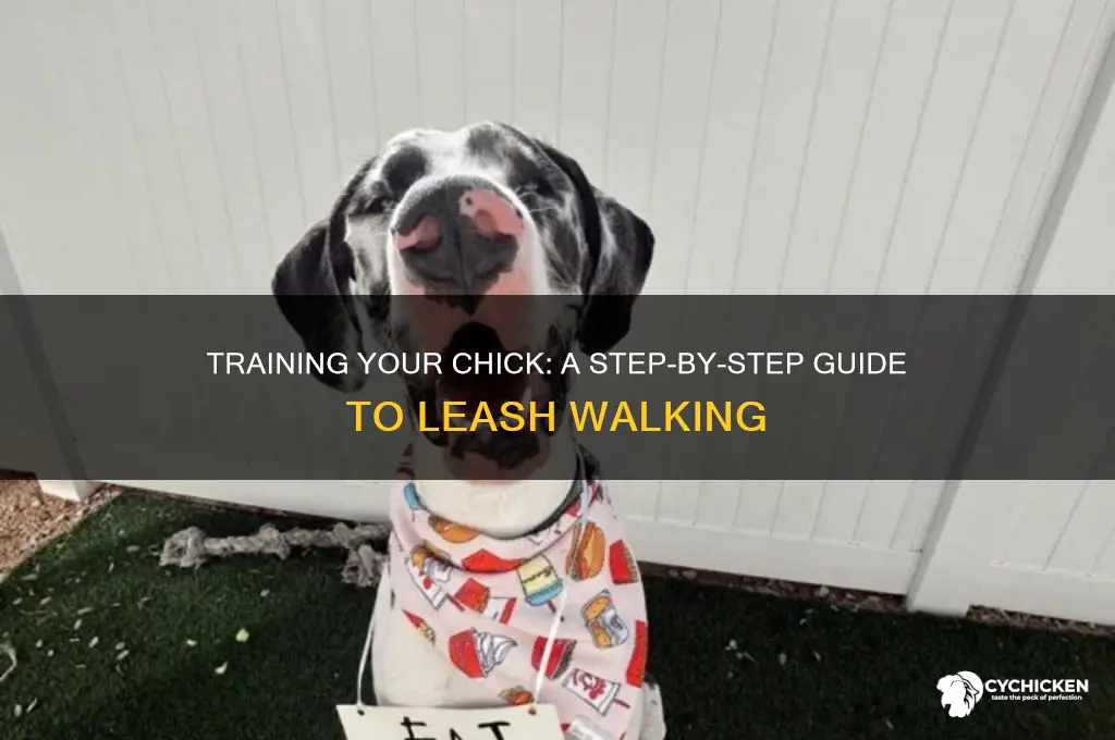 how yo put a chick on a leash