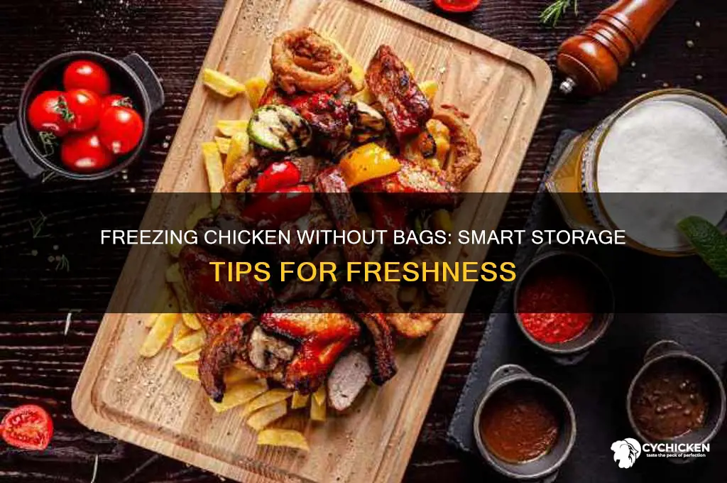 how yo store chicken in freezer no bags