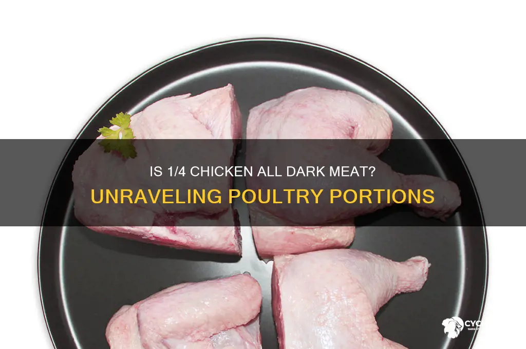 is 1 4 chicken all dark meat