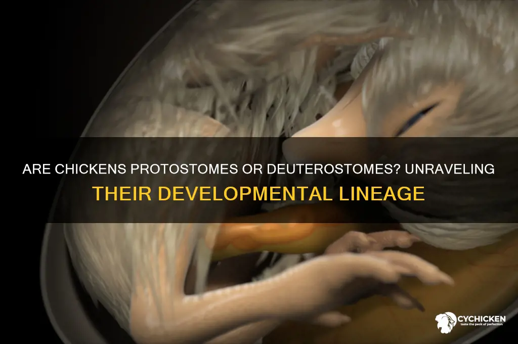 is a chicken a protostome or deuterostome
