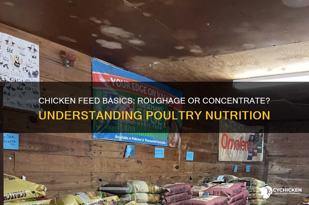 is a chicken a roughage or concentrate