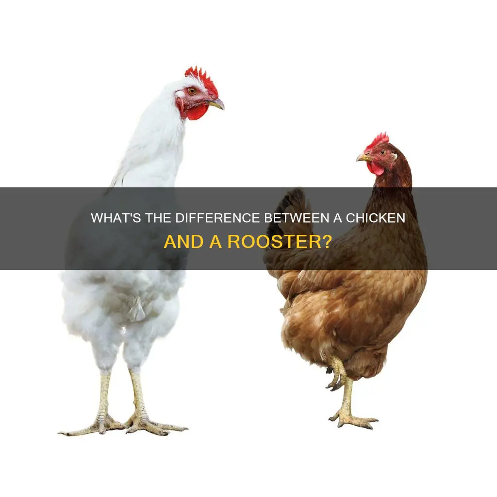is a chicken and a rooster the same thing