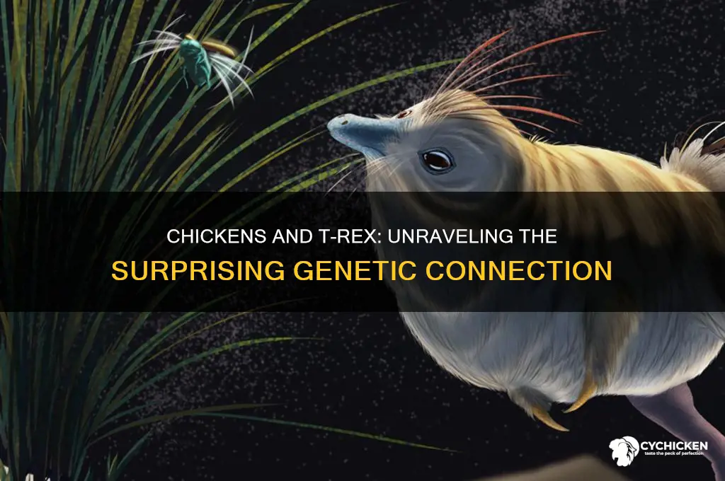 is a chicken close to a t rex