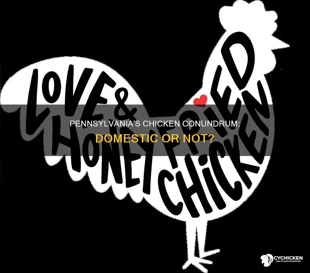 is a chicken considered a domestic animal in pa