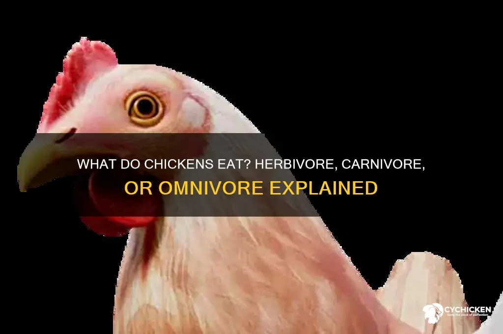is a chicken herbivore carnivore or omnivore