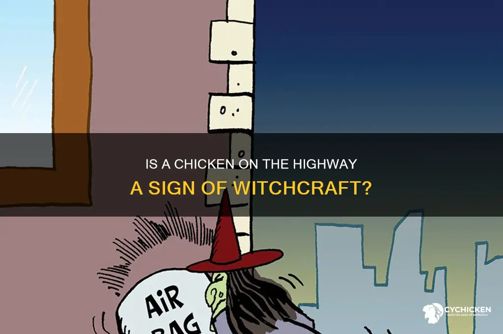 is a chicken in the highway withcraft