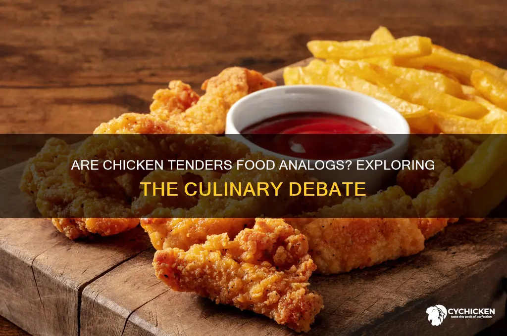 is a chicken tender a food analog