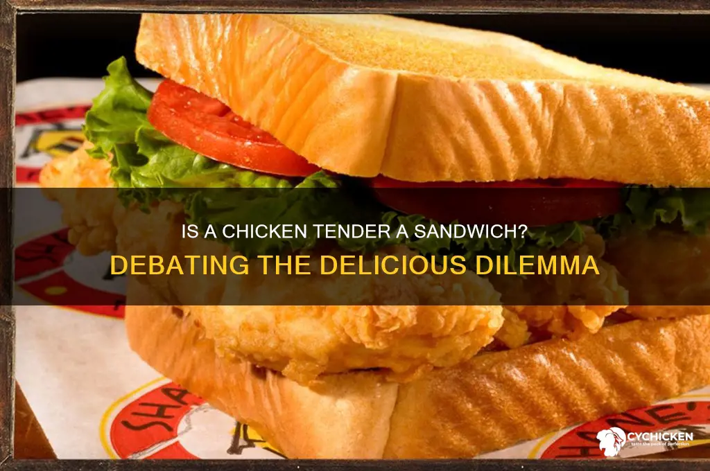 is a chicken tender a sandwich