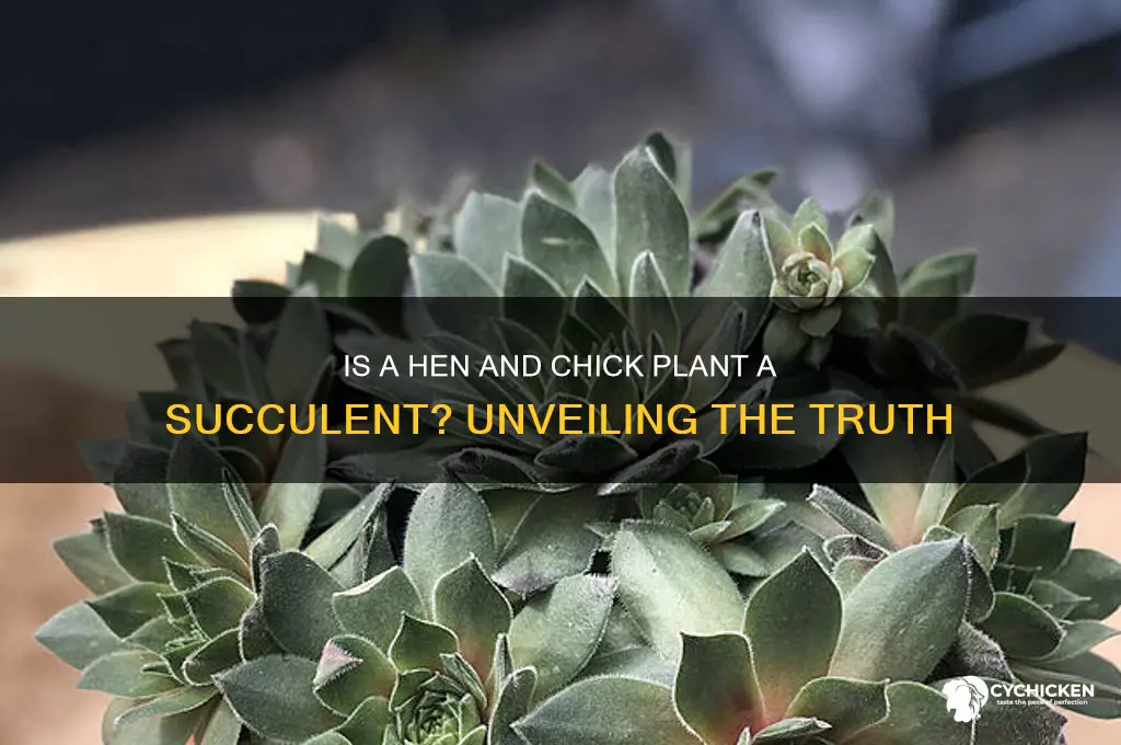 is a hen and chick plant a succulent
