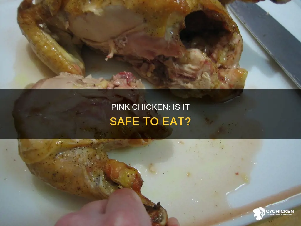 is a little bit of pink in chicken okay