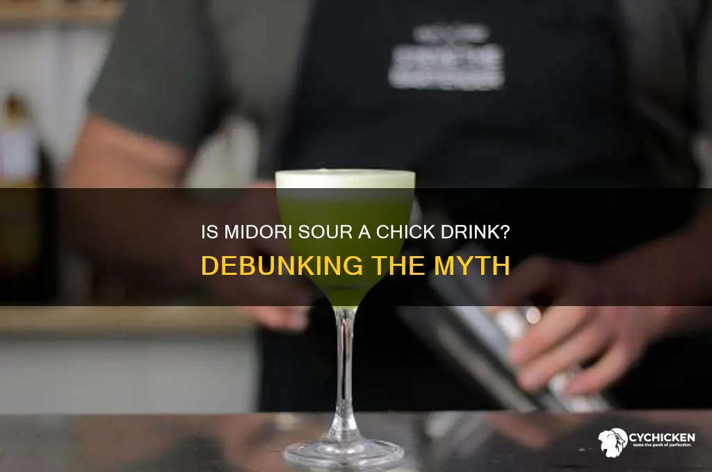 is a midori sour a chick drink
