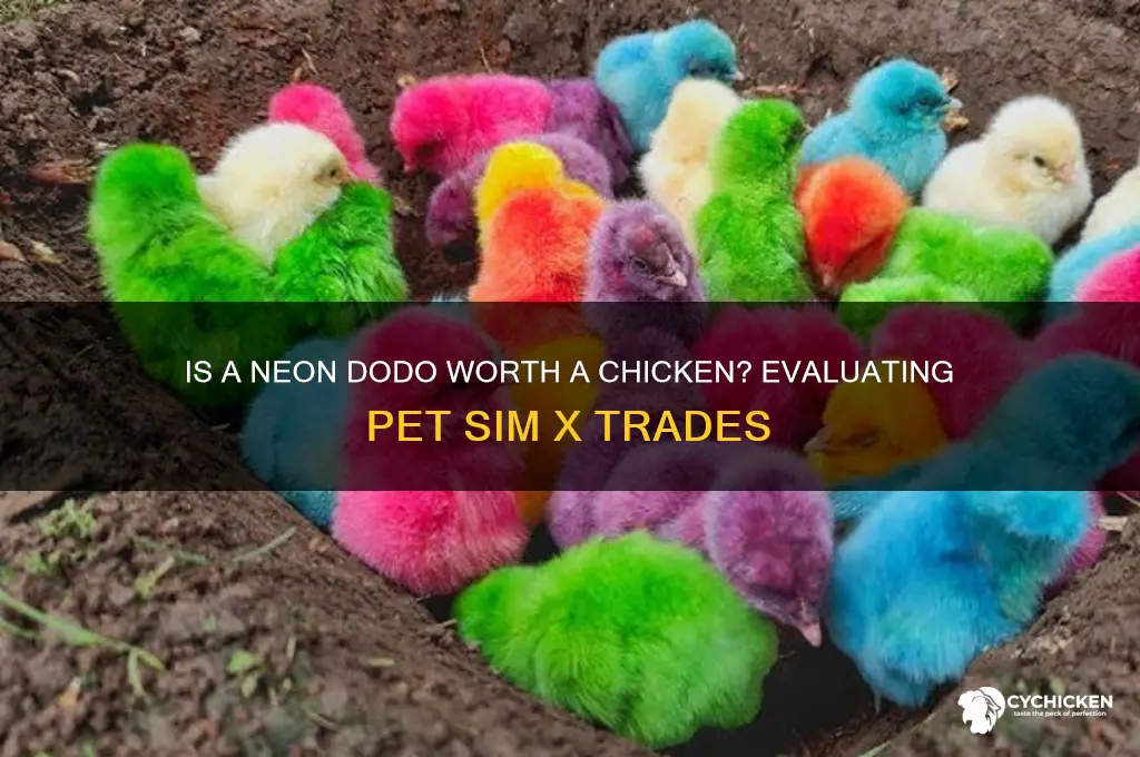 is a neon dodo worth a chicken
