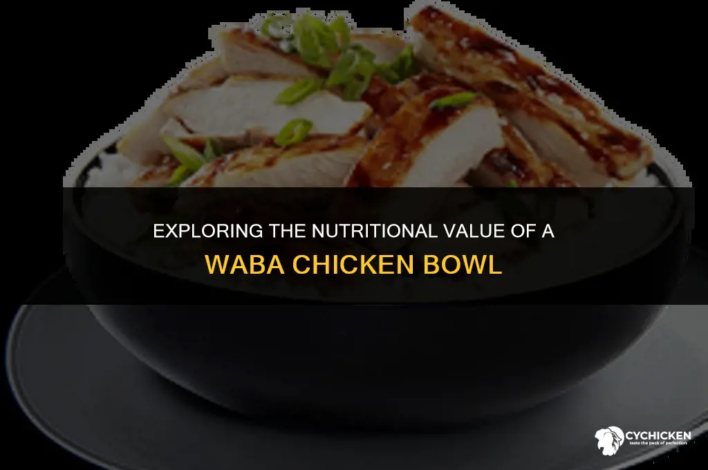 is a waba chicken bowl healthy