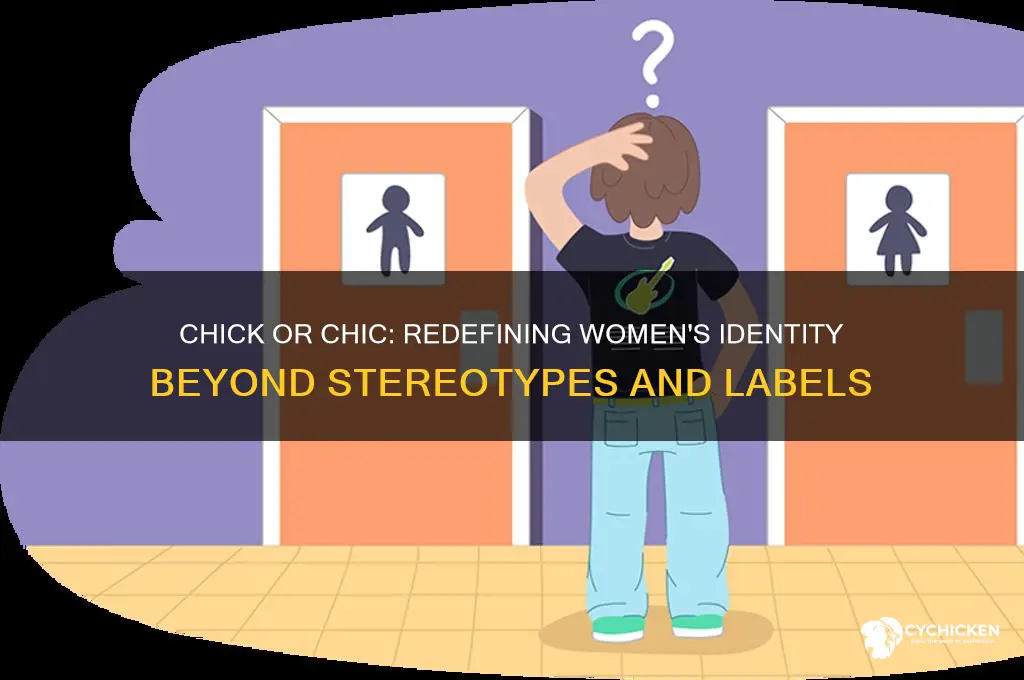 is a woman a chick or a chic