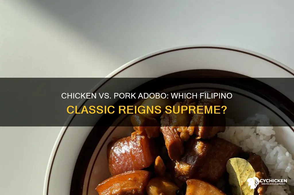 is adobo with chicken or pork better