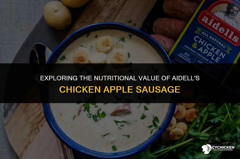 is aidells chicken apple sausage healthy