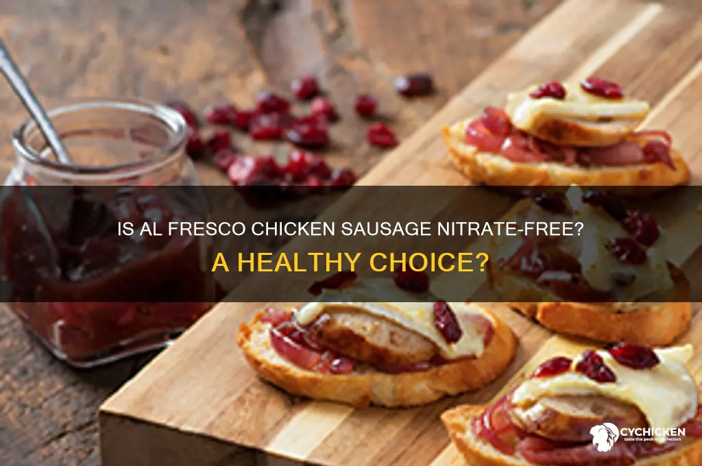 is al fresco chicken sausage nitrate free