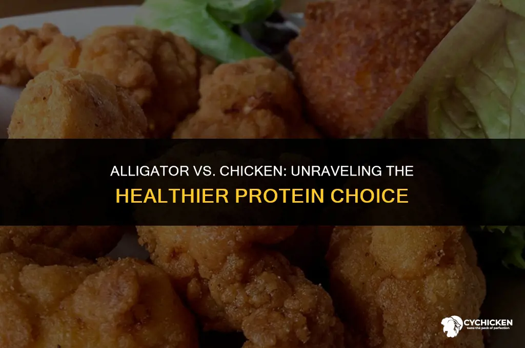 is alligator healthier than chicken