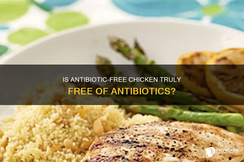 is antibiotic free chicken really antibiotic free