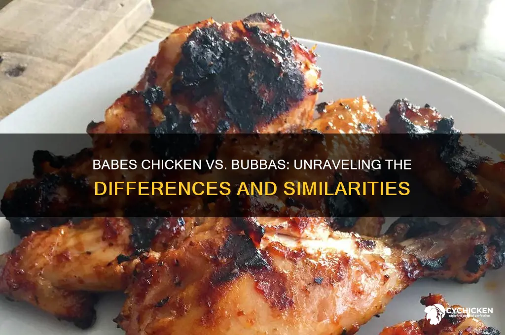 is babes chicken the same as bubbas