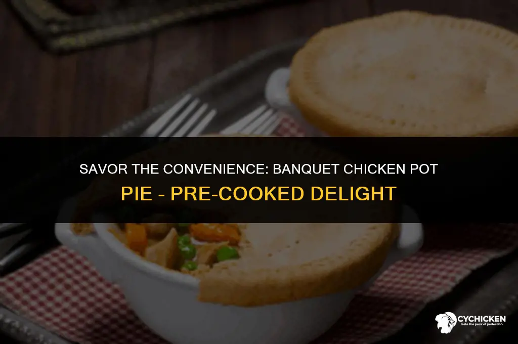 is banquet chicken pot pie pre cooked