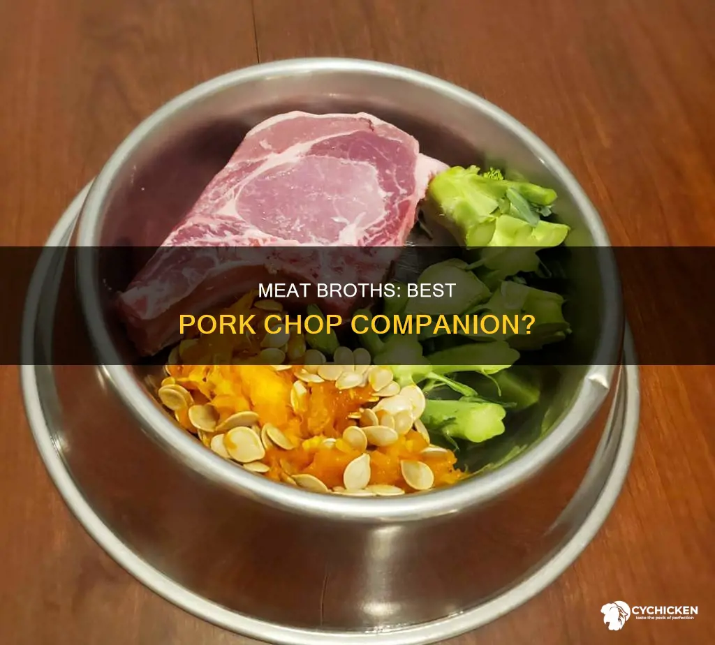 is beef or chicken brith better for pork chops