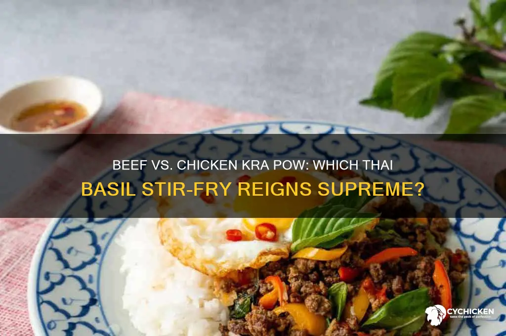 is beef or chicken kra pow better