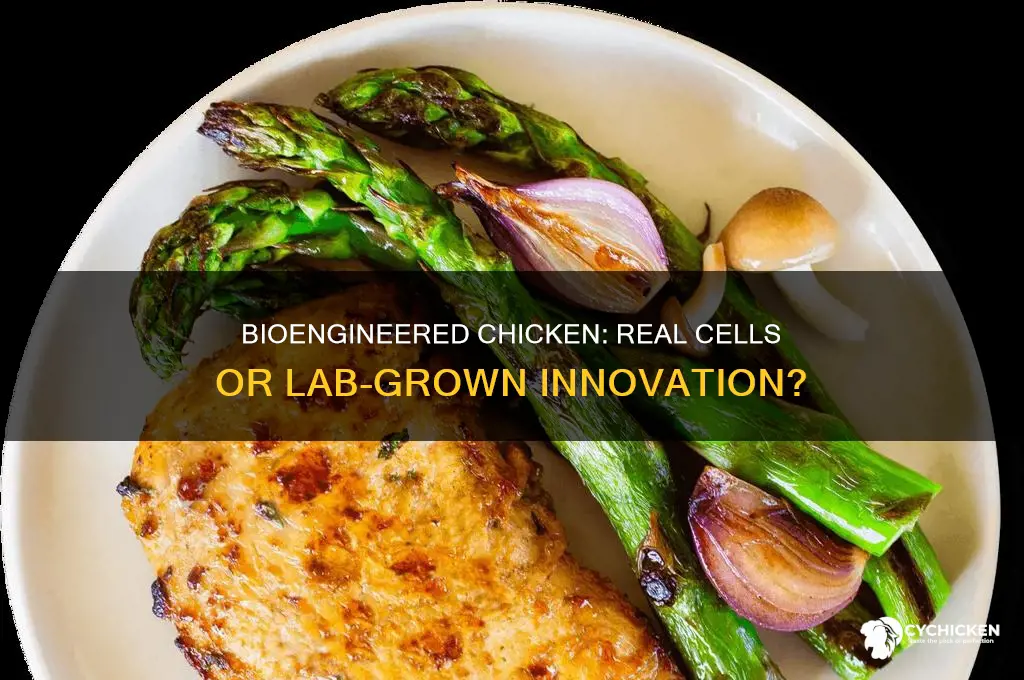 is bioengineerd chicken made from real chicken cells