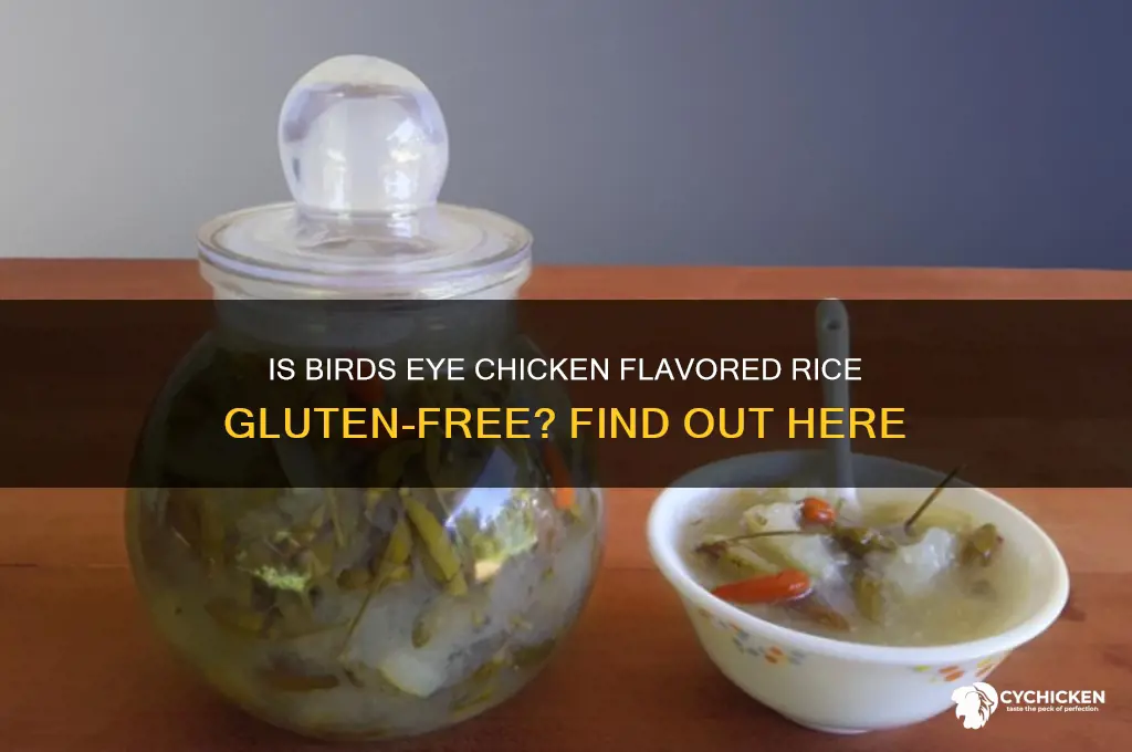 is birds eye chicken flavored rice gluten free