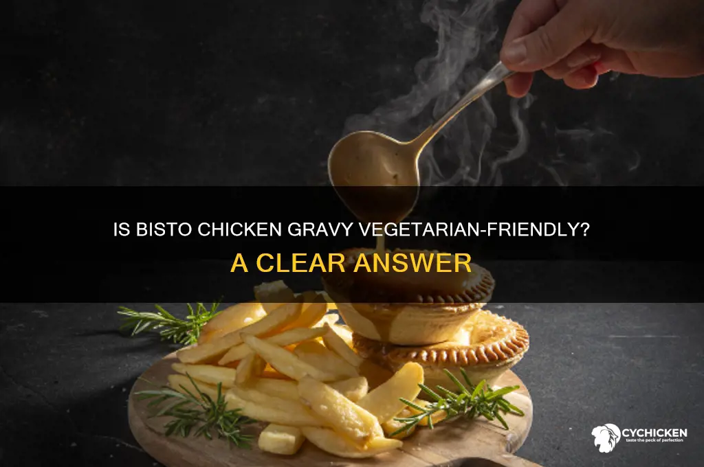 is bisto chicken gravy suitable for vegetarians