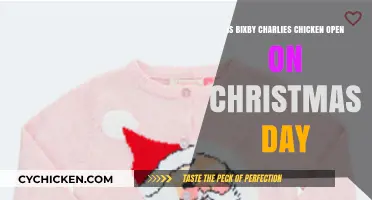 Is Bixby's Charlie's Chicken Open on Christmas Day?