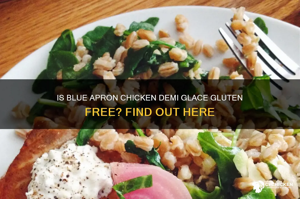is blue apron chicken demi glace gluten free