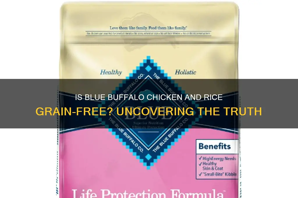 is blue buffalo chicken and rice grain free