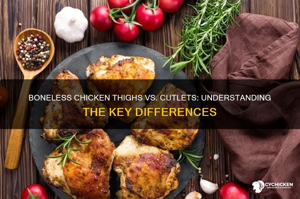 is boneless skinless chicken thighs the same as cutlets