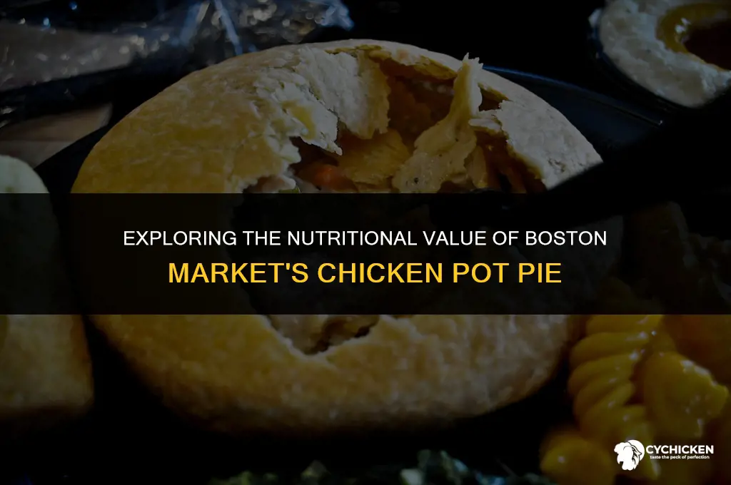 is boston market chicken pot pie healthy