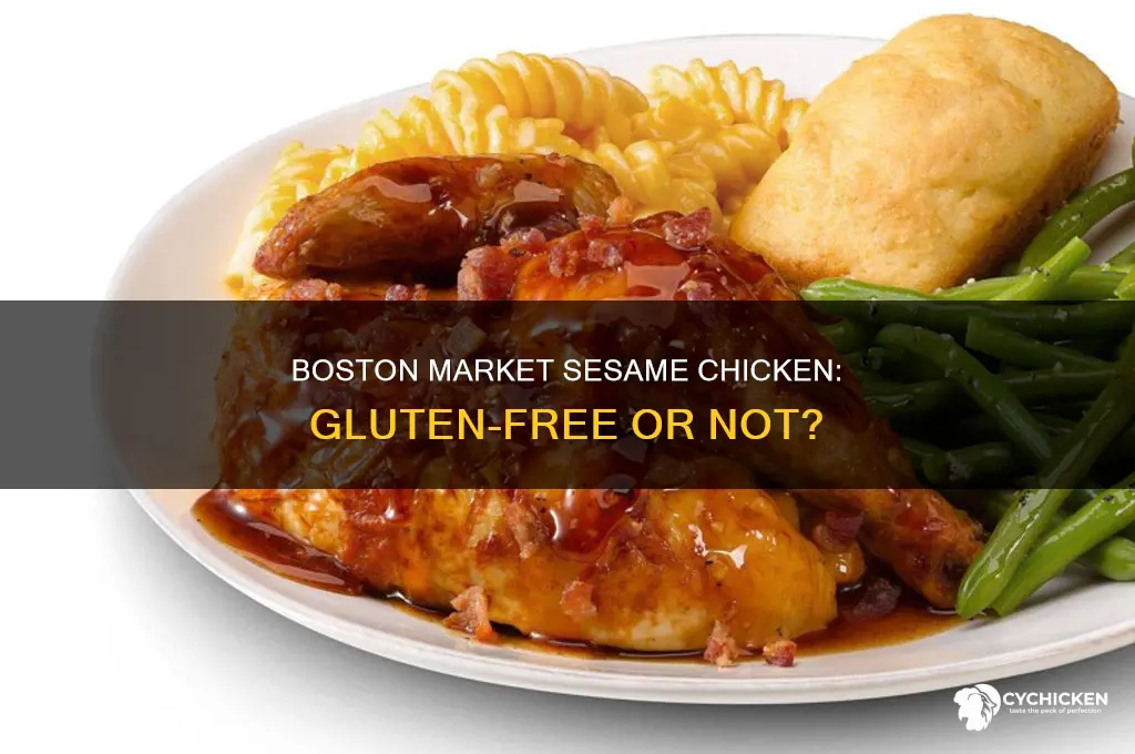 is boston market sesame chicken gluten free