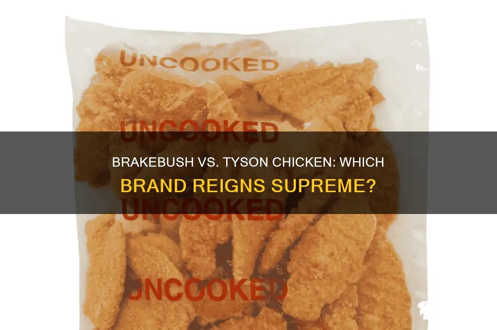 is brakebush chicken better than tyson chicken