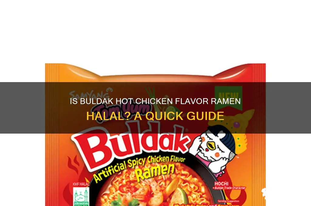 is buldak hot chicken flavor ramen halal