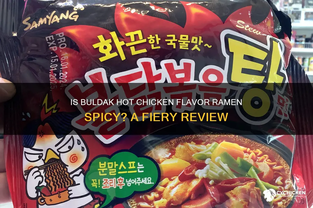 is buldak hot chicken flavor ramen spicy