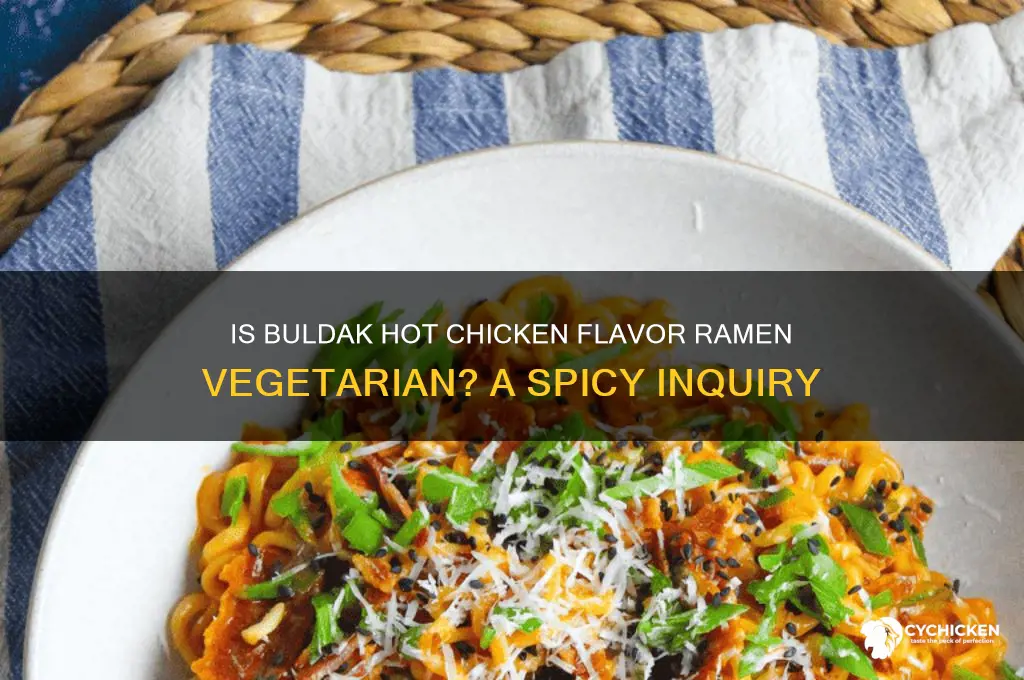 is buldak hot chicken flavor ramen vegetarian