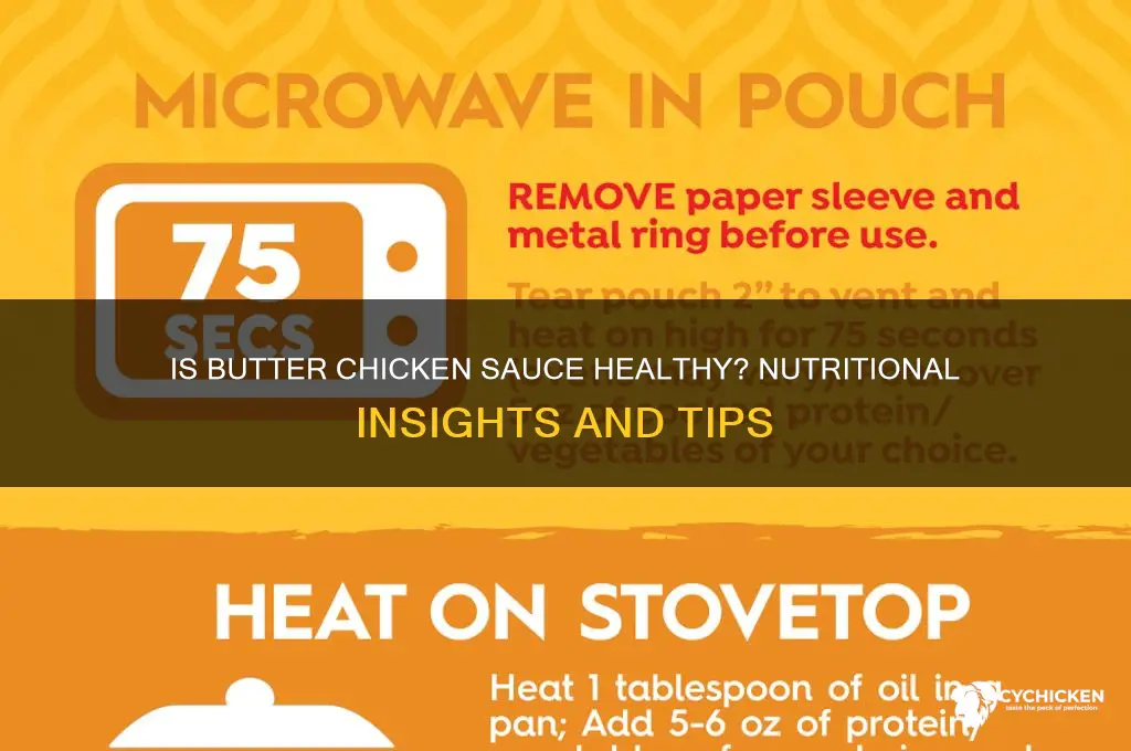 is butter chicken sauce healthy