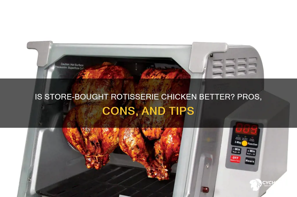 is buying rotisory chicken at store better