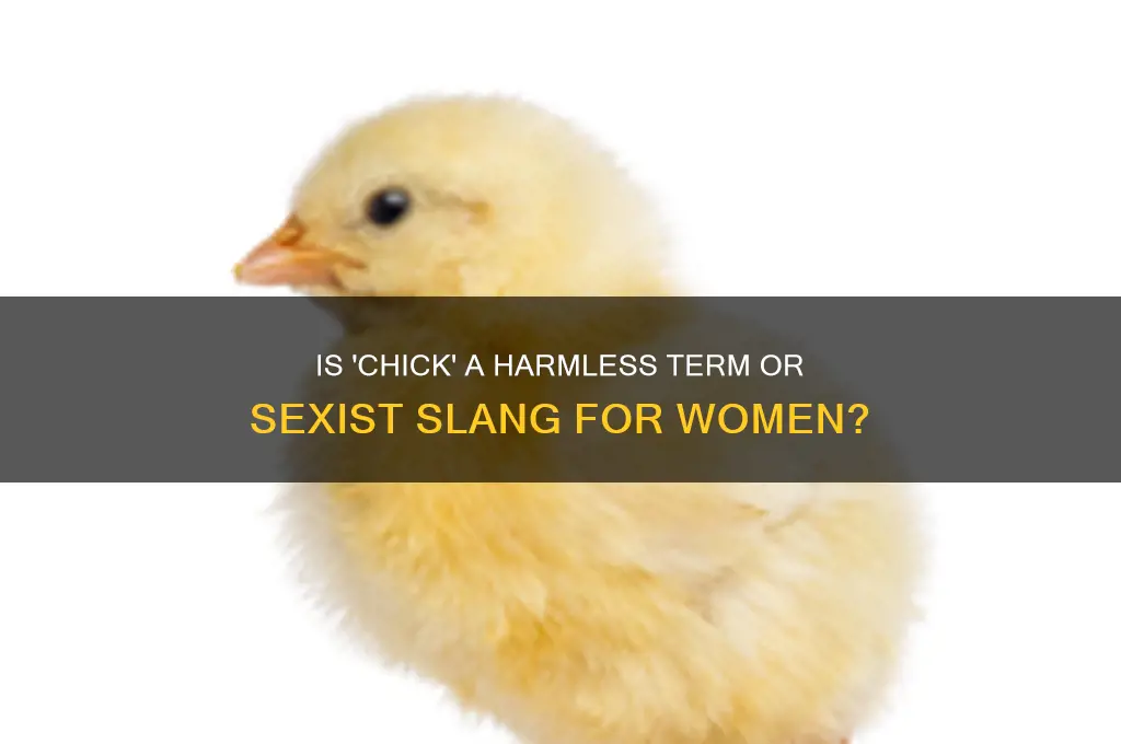 is calling a girl a chick derogatory