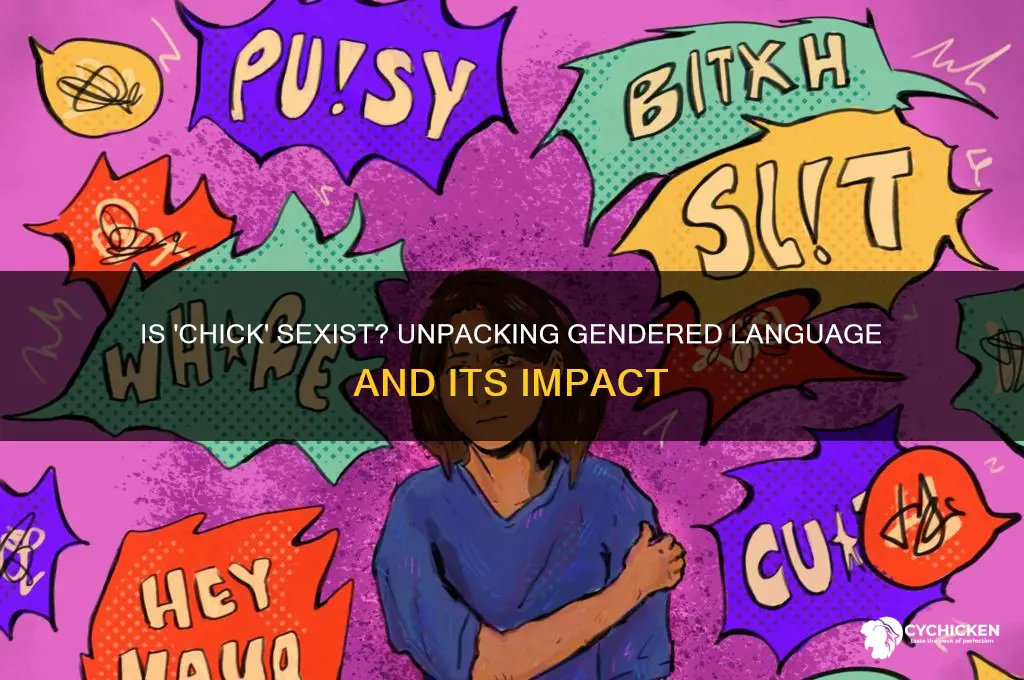 is calling a girl a chick sexist