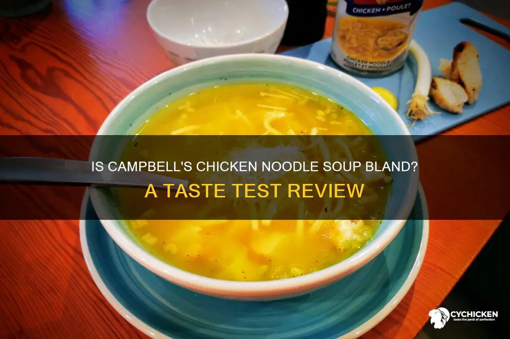 is campbell chicken and noodle considered bland