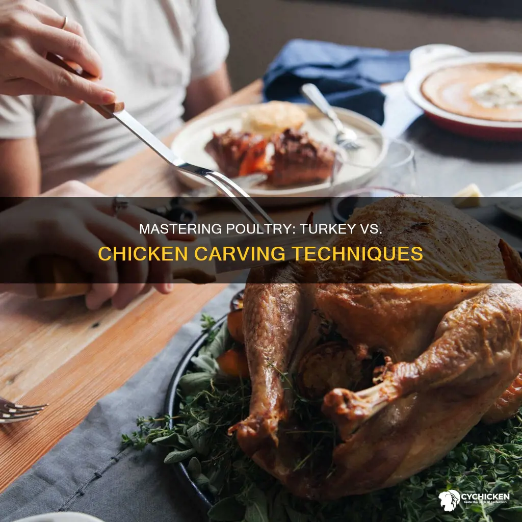 is carving a turkey the same as a chicken