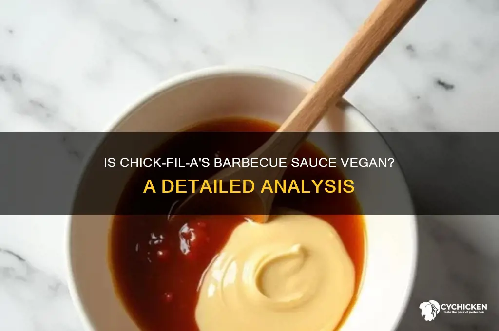 is chick fil a barbecue sauce vegan