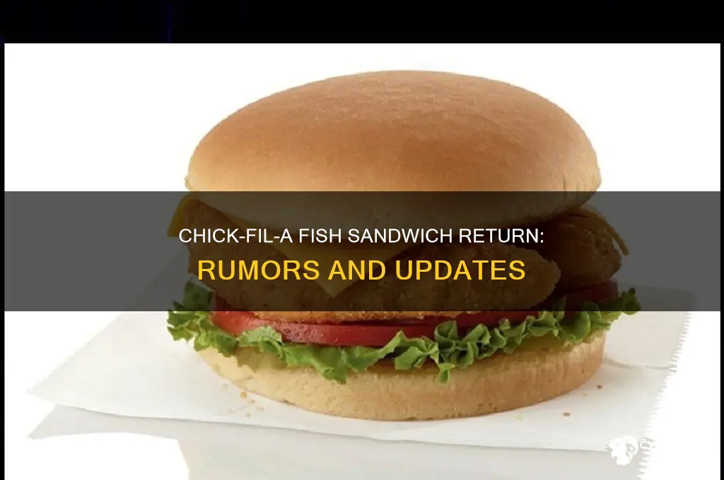 is chick fil a bringing back fish sandwich
