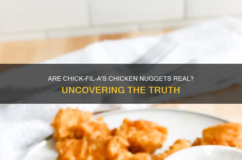 is chick fil a chicken nuggets real