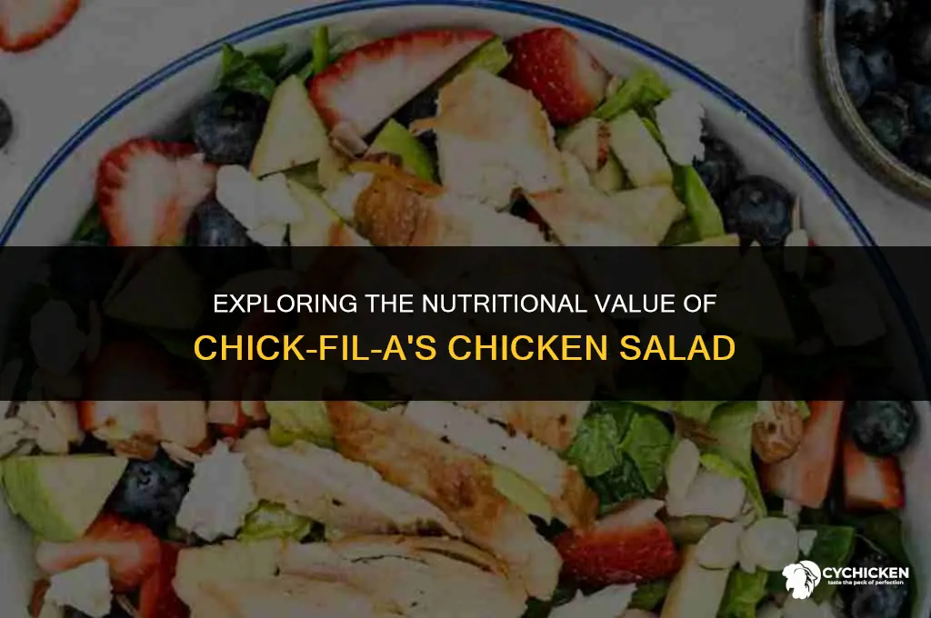 is chick fil a chicken salad healthy